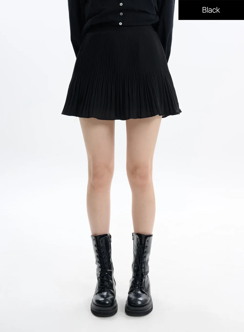 Pleated Mini Skirt IF413