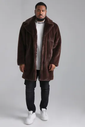 Plus Faux Fur Overcoat