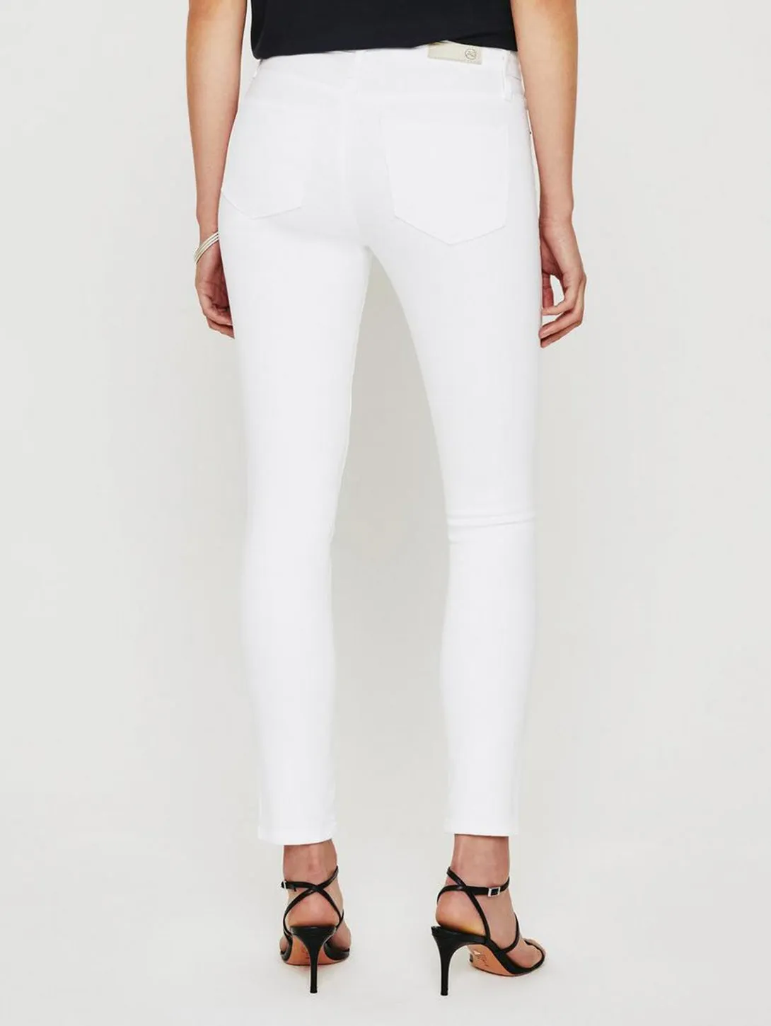 Prima Mid Rise Cigarette Jean - White