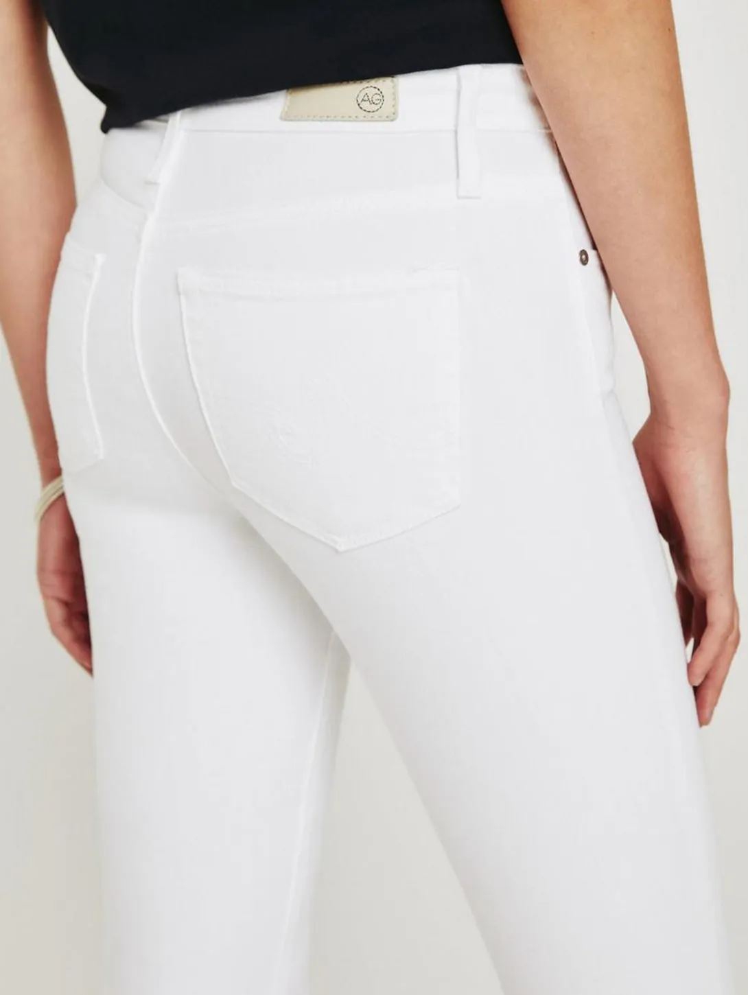 Prima Mid Rise Cigarette Jean - White