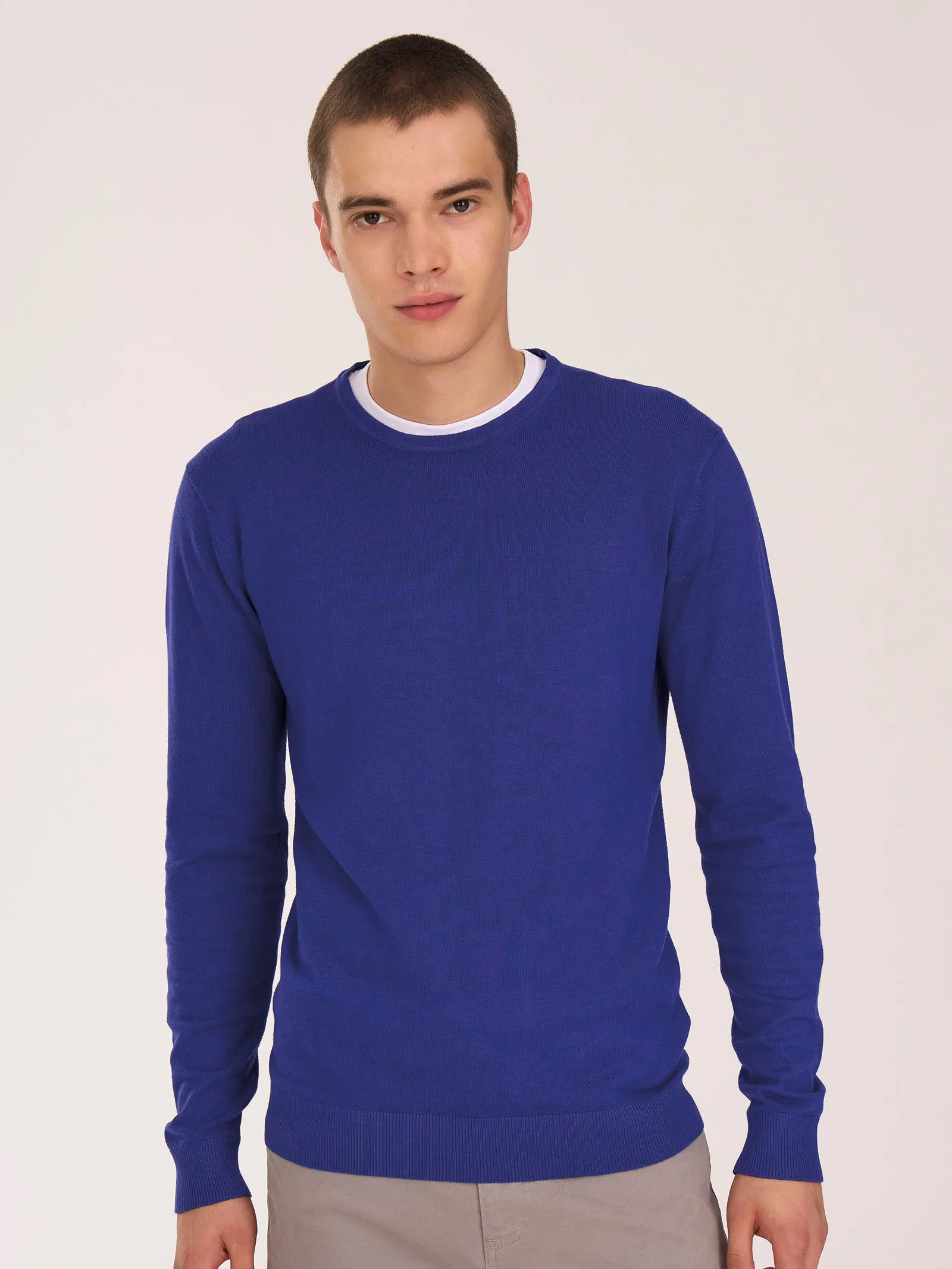 Pull girocollo in filato Winter Basic - Narcissus