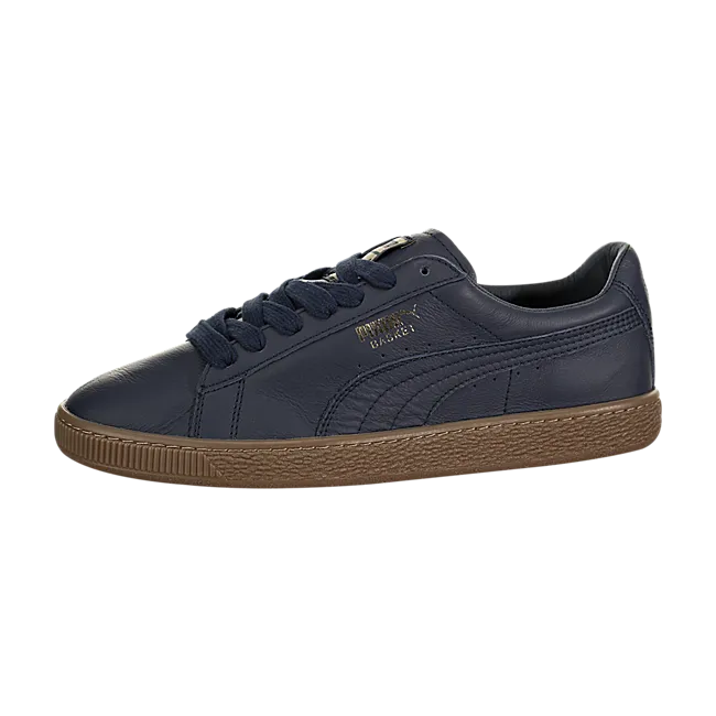 Puma BASKET CLASSIC GUM DELUXE Men’s - PEACOAT-METALLIC GOLD