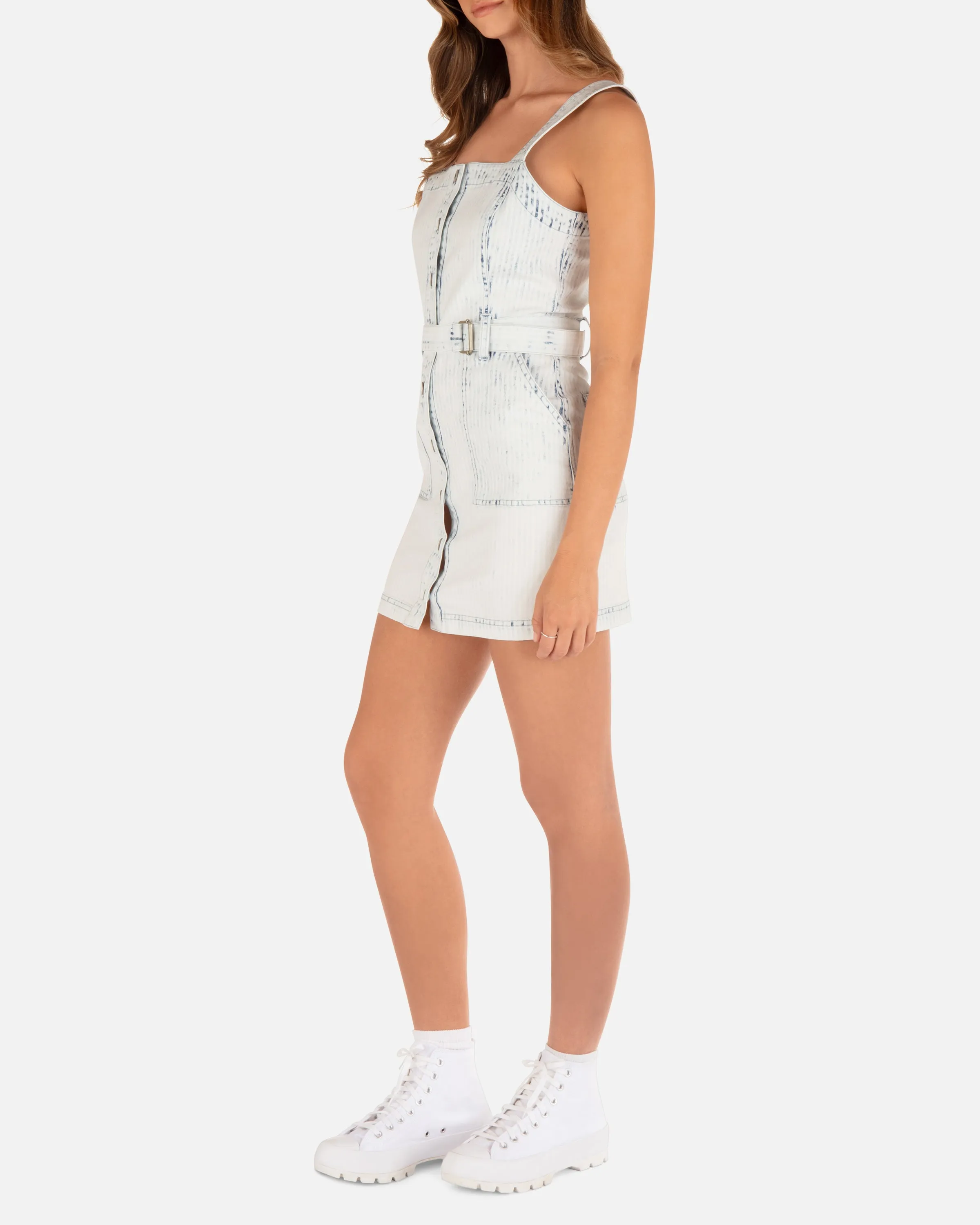 Railraod Denim Mini Dress