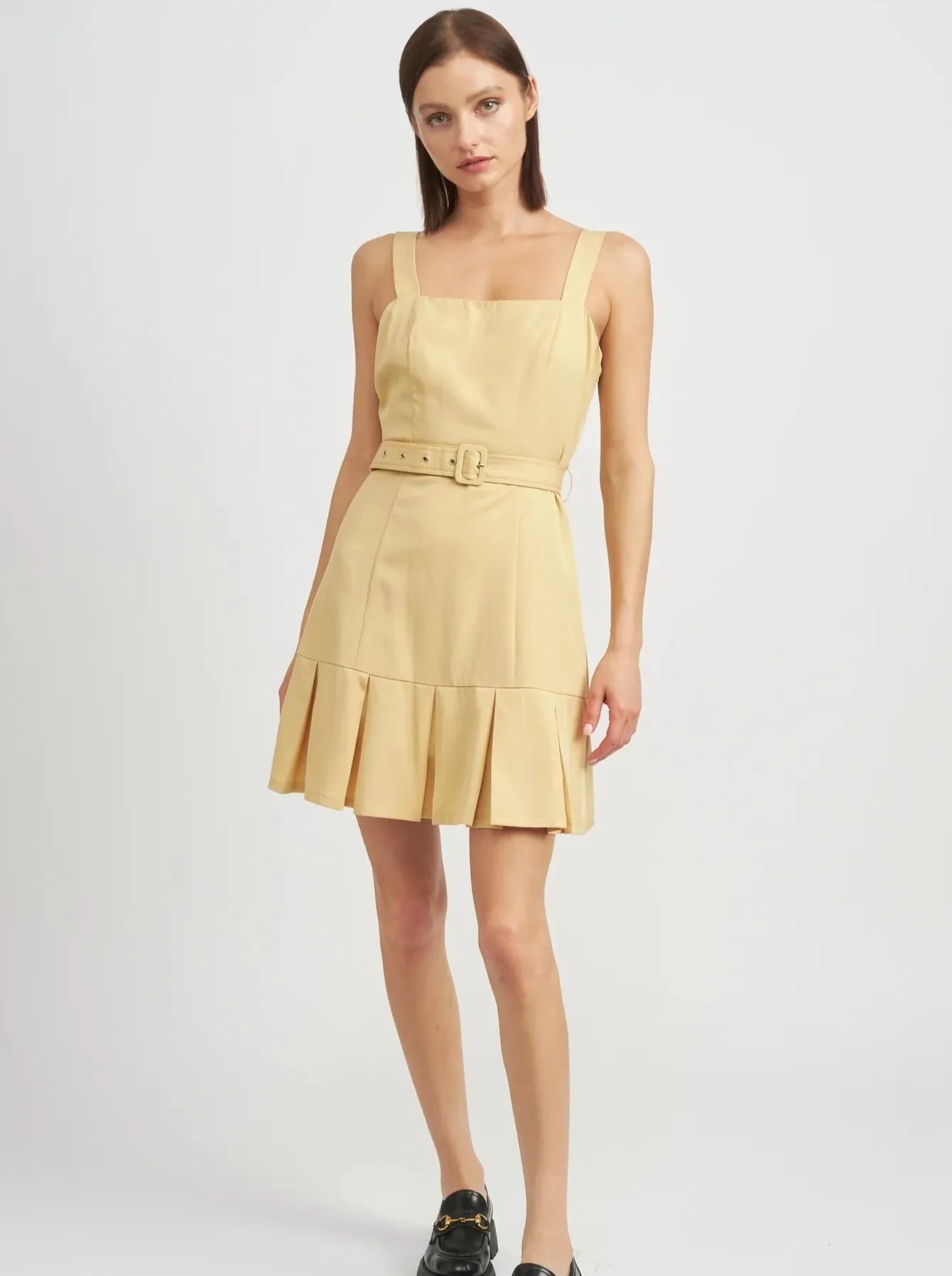 SAMANTHA PLEATED SKIRT DRESS