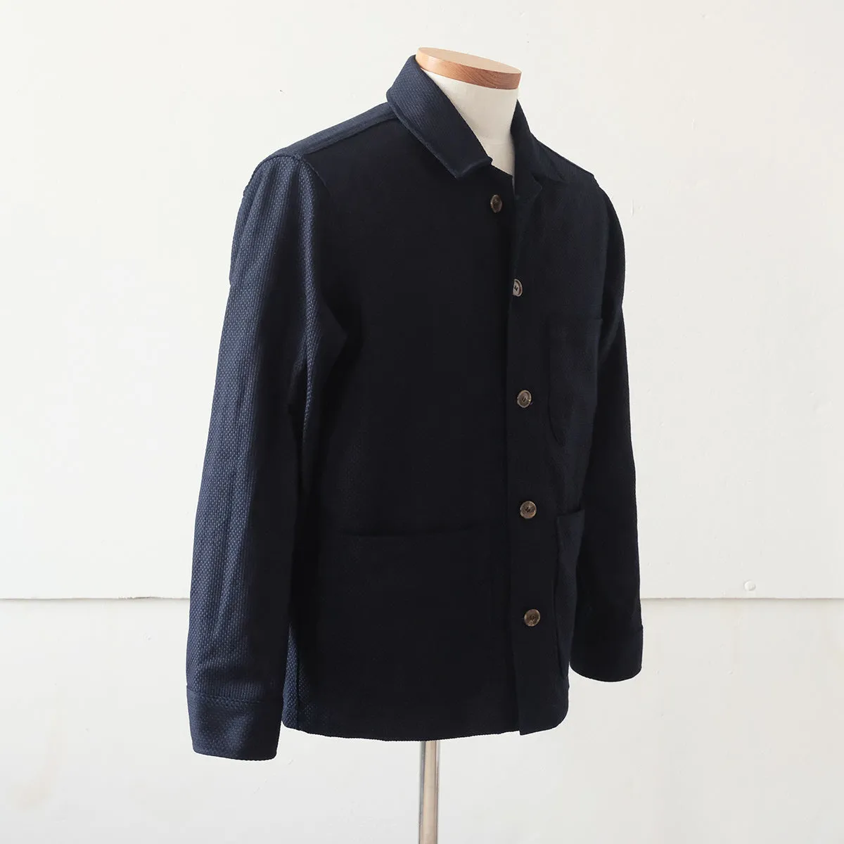 Sashiko Studio Coat - Indigo