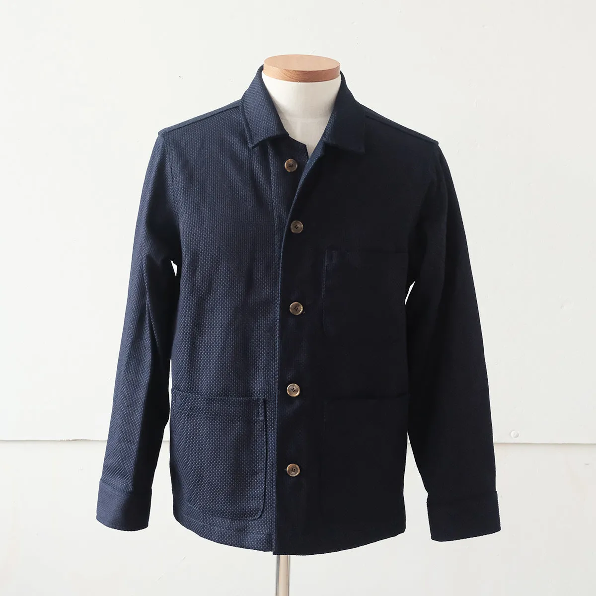 Sashiko Studio Coat - Indigo