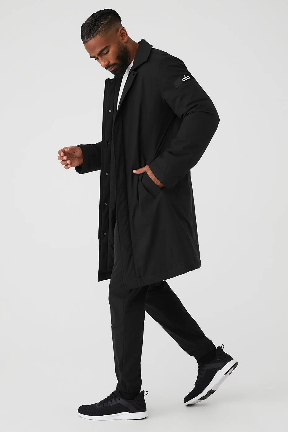 Signature Overcoat - Black