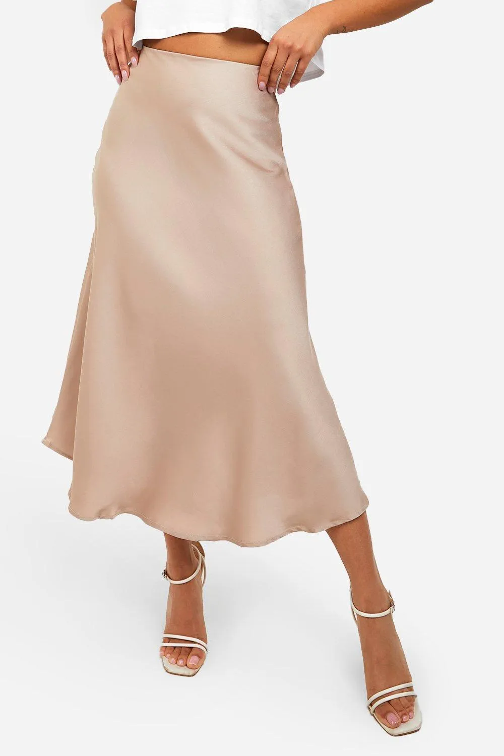 Skirts | Petite Satin Midaxi Skirt | boohoo