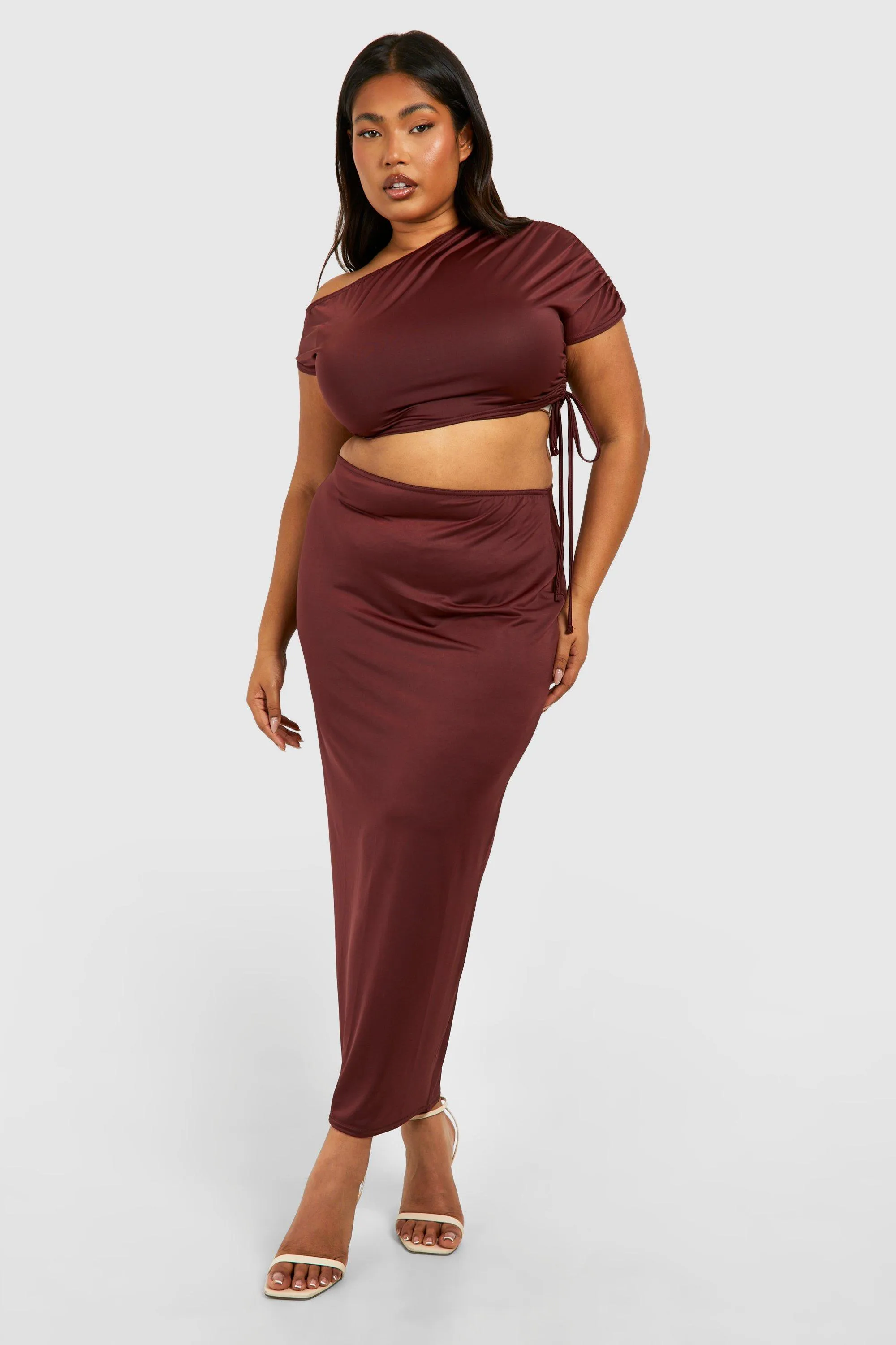 Skirts | Plus Slinky Midaxi Skirt | boohoo