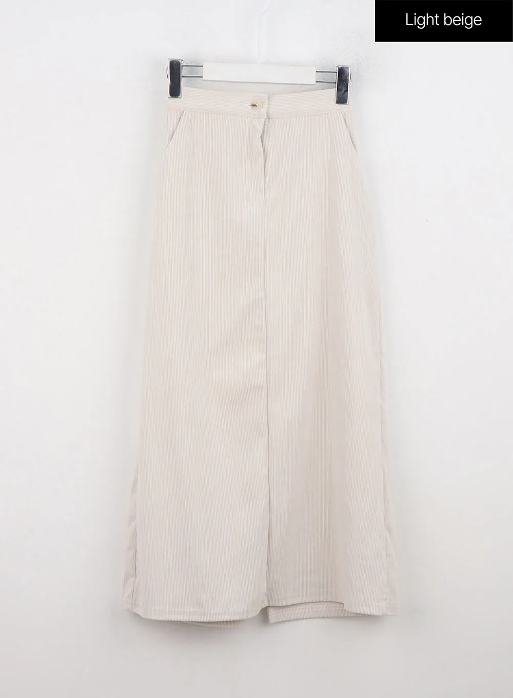 Slit Corduroy Maxi Skirt ON315