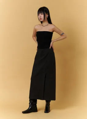 Slit-Side Maxi Skirt CJ404