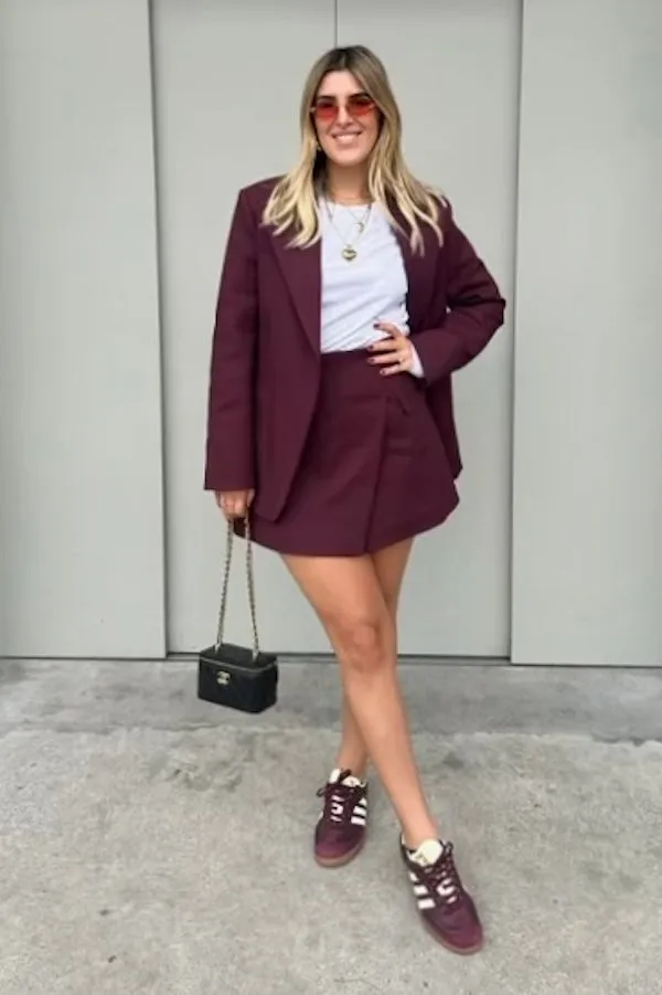 Sneaky Mini Skirt Burgundy