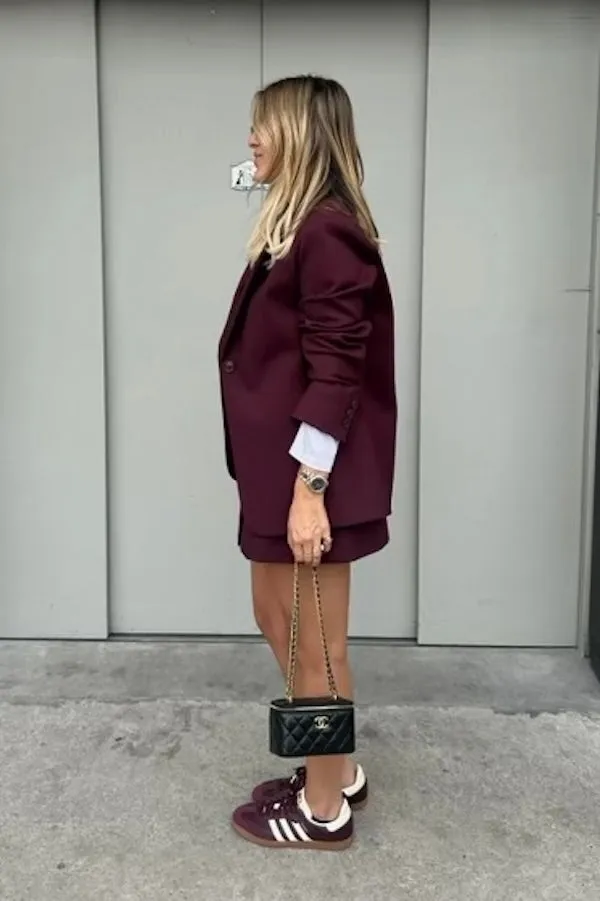 Sneaky Mini Skirt Burgundy