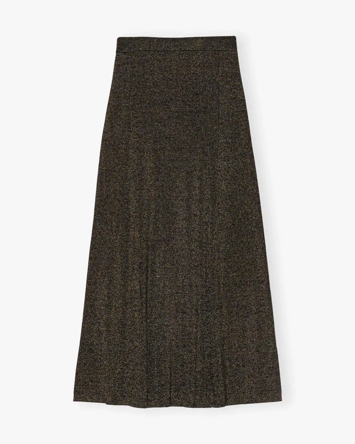 Sparkle Rib Maxi Skirt - Black/Gold