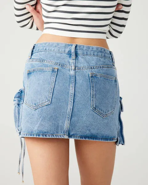 Steve Madden Evalina Denim Mini Skirt