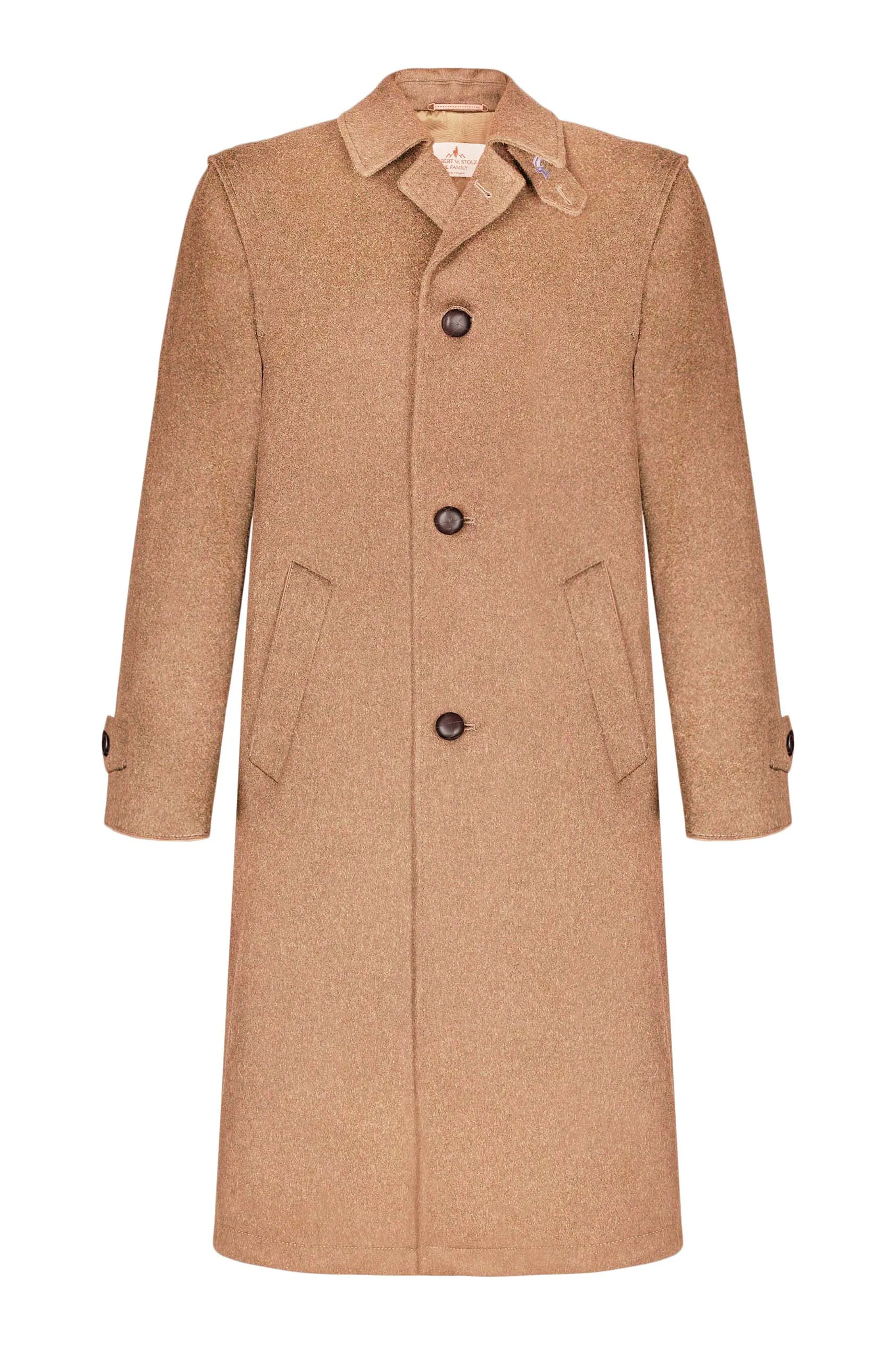 Sud Tiroler - Men's Loden Overcoat in Camel with zip out lining