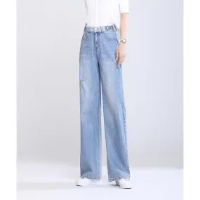 Super Wide Leg Jeans Loose High Waist