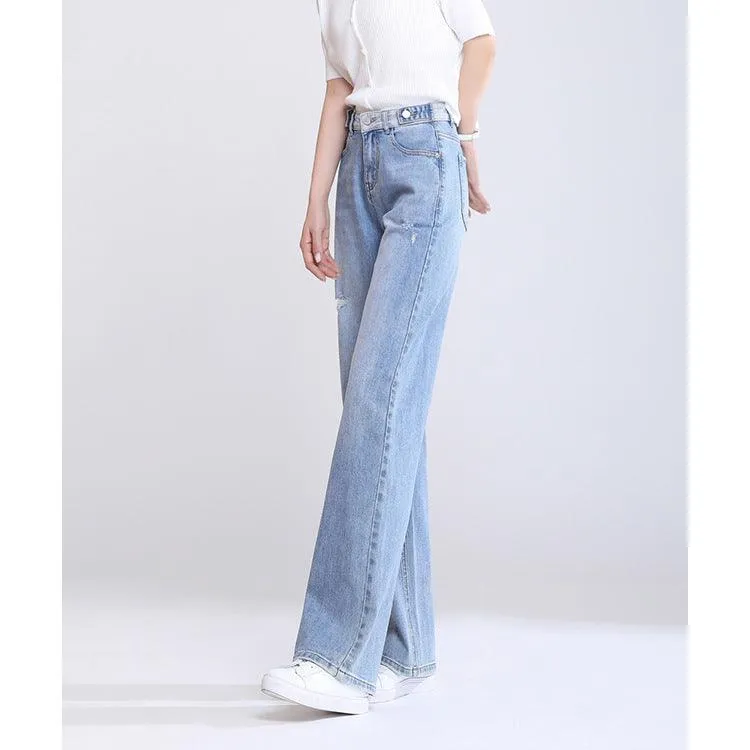 Super Wide Leg Jeans Loose High Waist