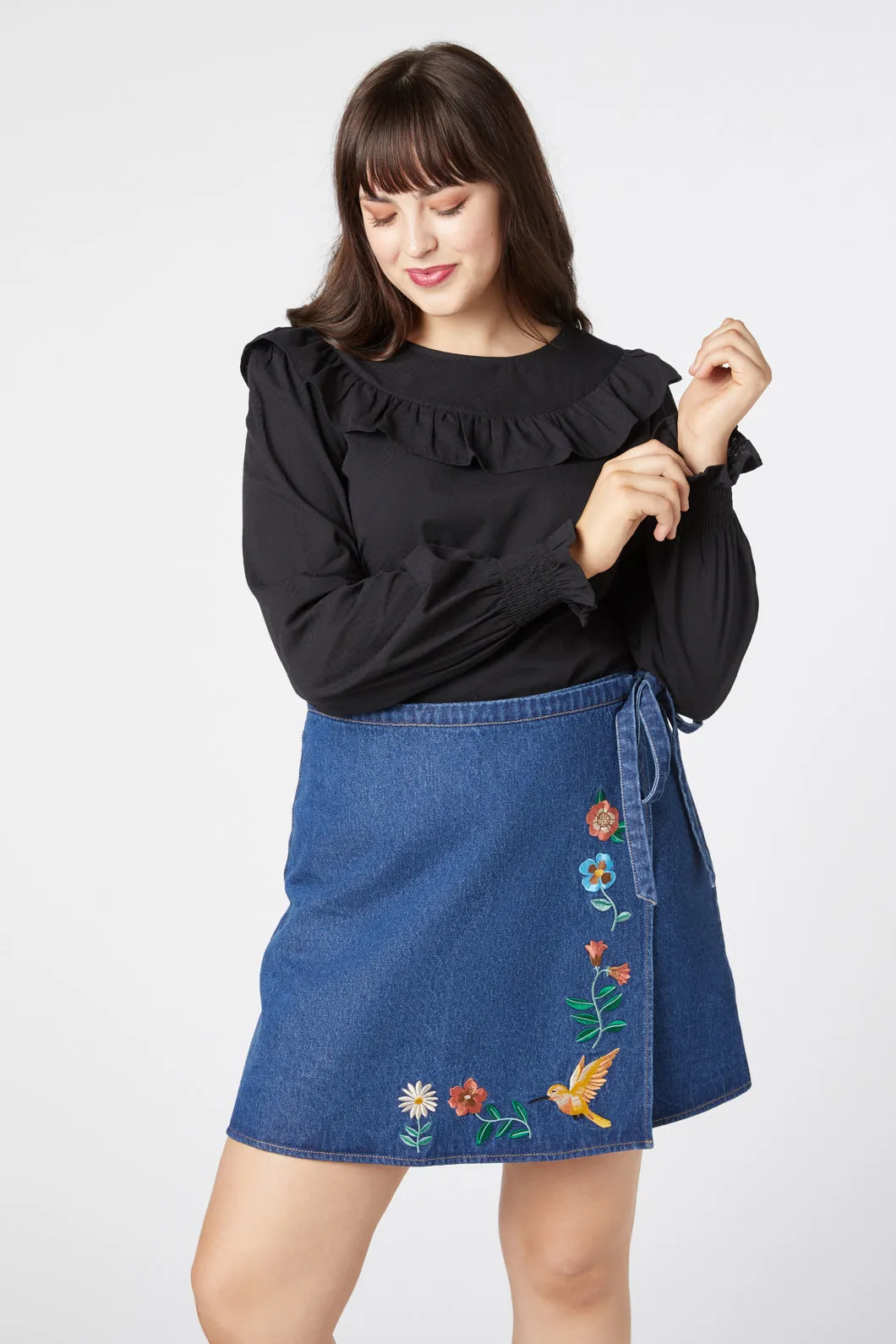 Sweet Nectar Embroidered Skirt