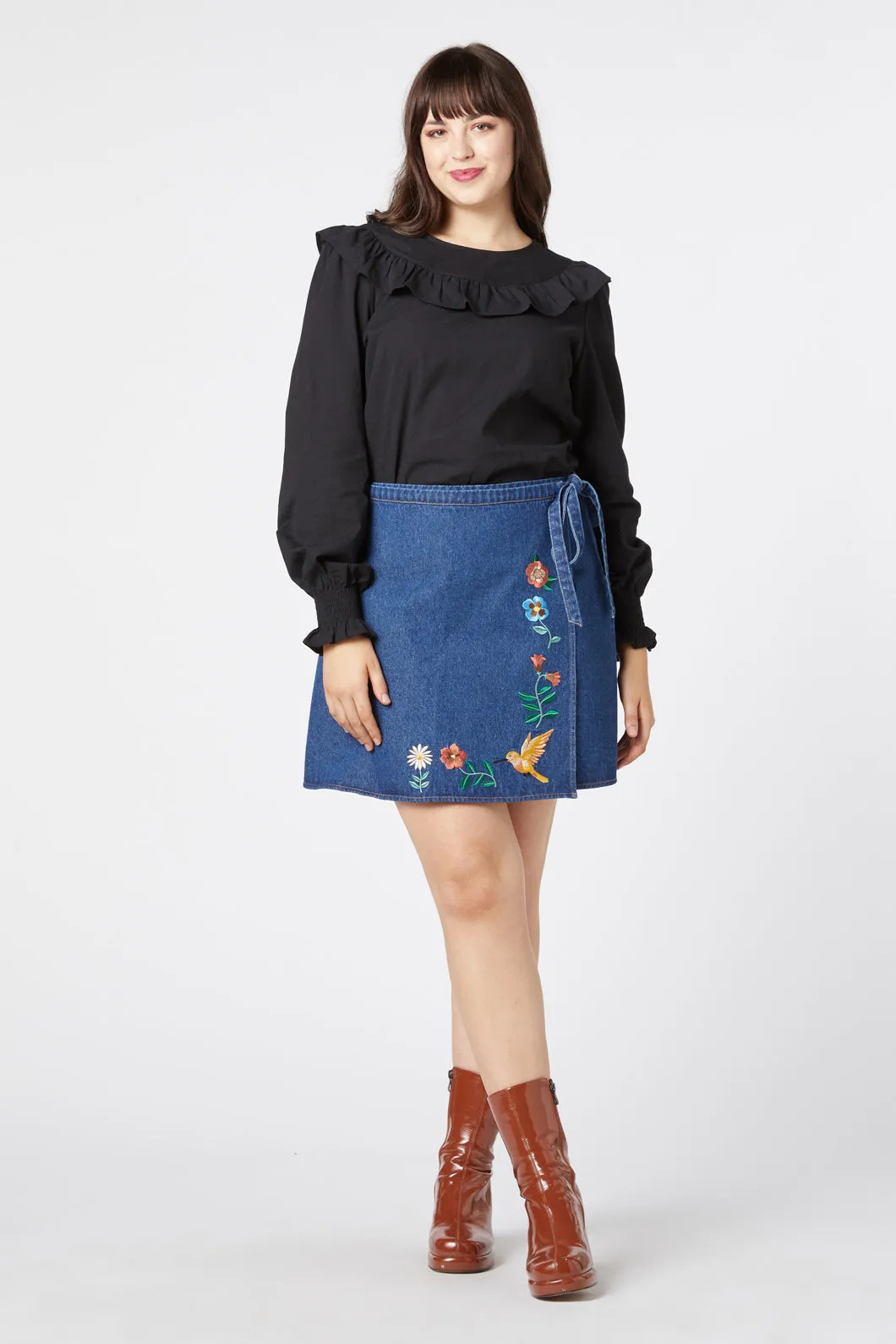 Sweet Nectar Embroidered Skirt