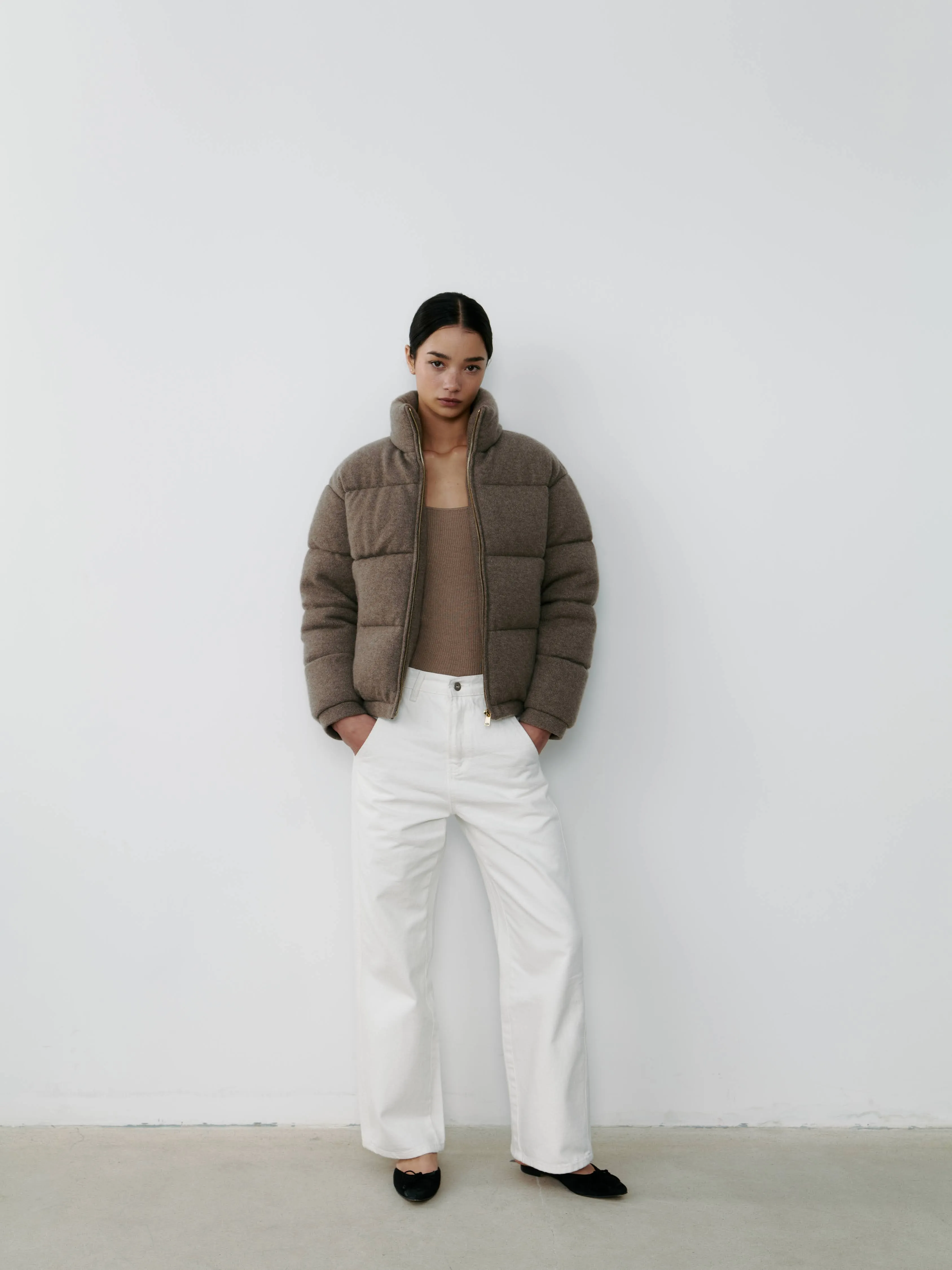 THE CASHMERE DOWN JACKET - BRACKEN