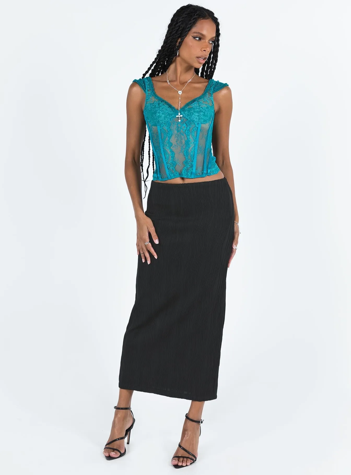 Timmy Maxi Skirt Black