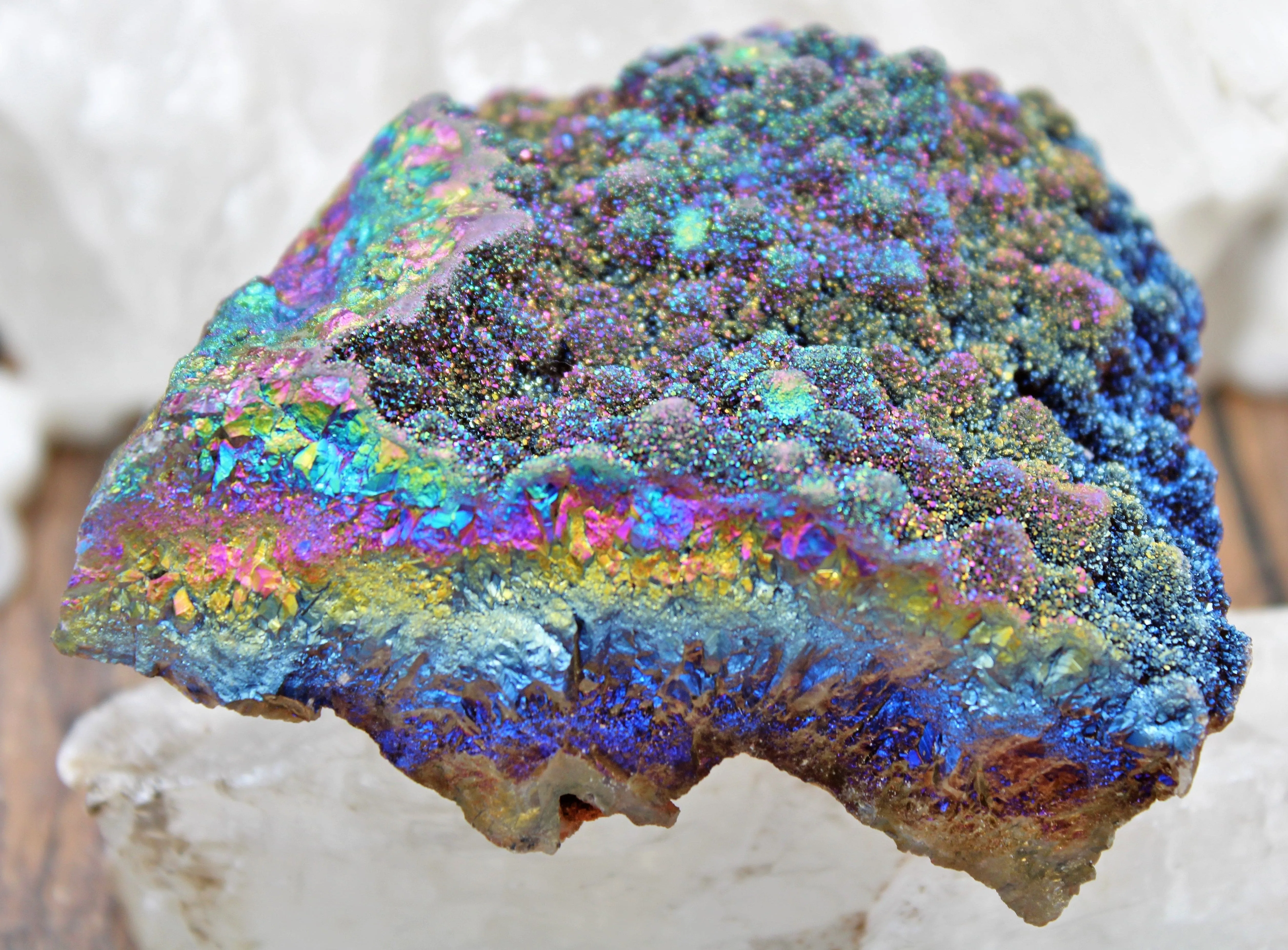 Titanium Aura Quartz Specimen