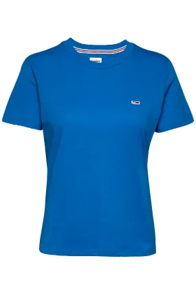 Tommy Hilfiger Women Regular Logo Tee Ocean Blue