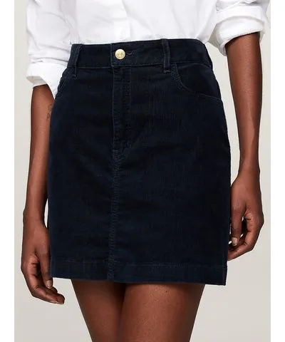 Tommy Hilfiger Women's Stretch Corduroy Mini Skirt