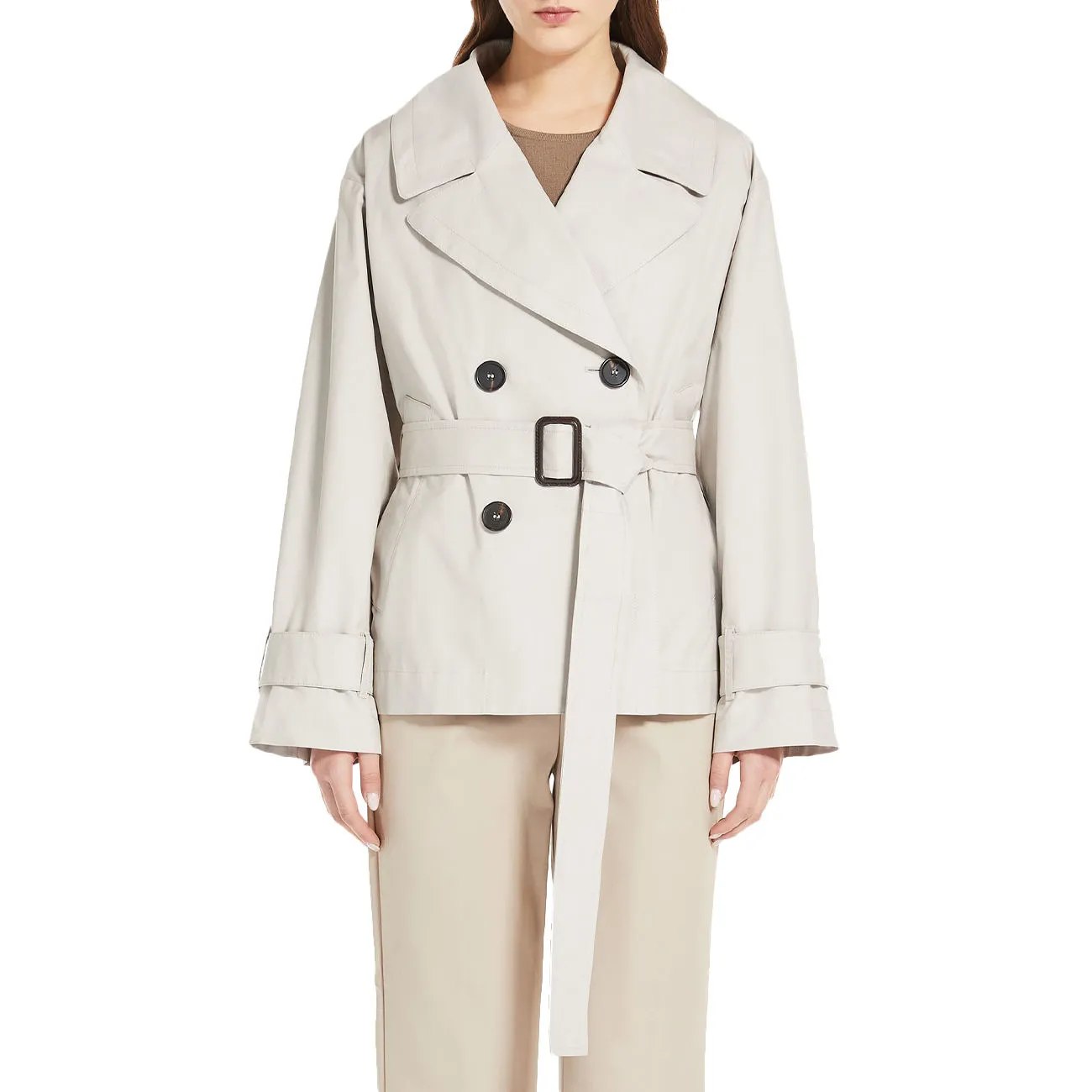 TRENCH CORTO JTRENCH ANTIGOCCIA Donna Ecru