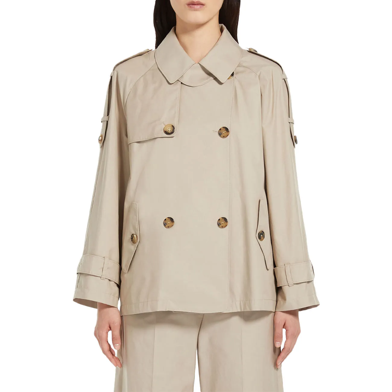 TRENCH DTRENCH IN COTONE Donna Rich Beige