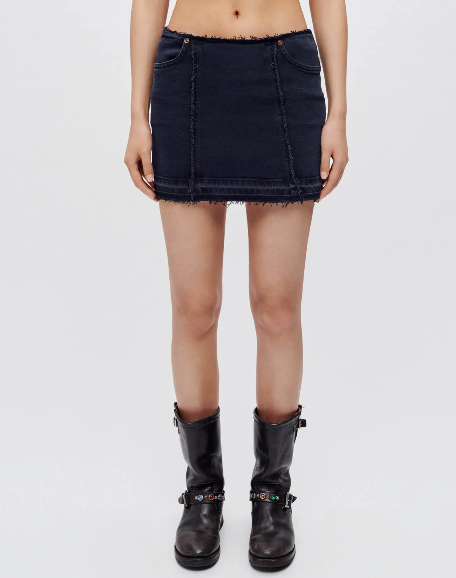 Tube Mini Skirt - Blacken Blue