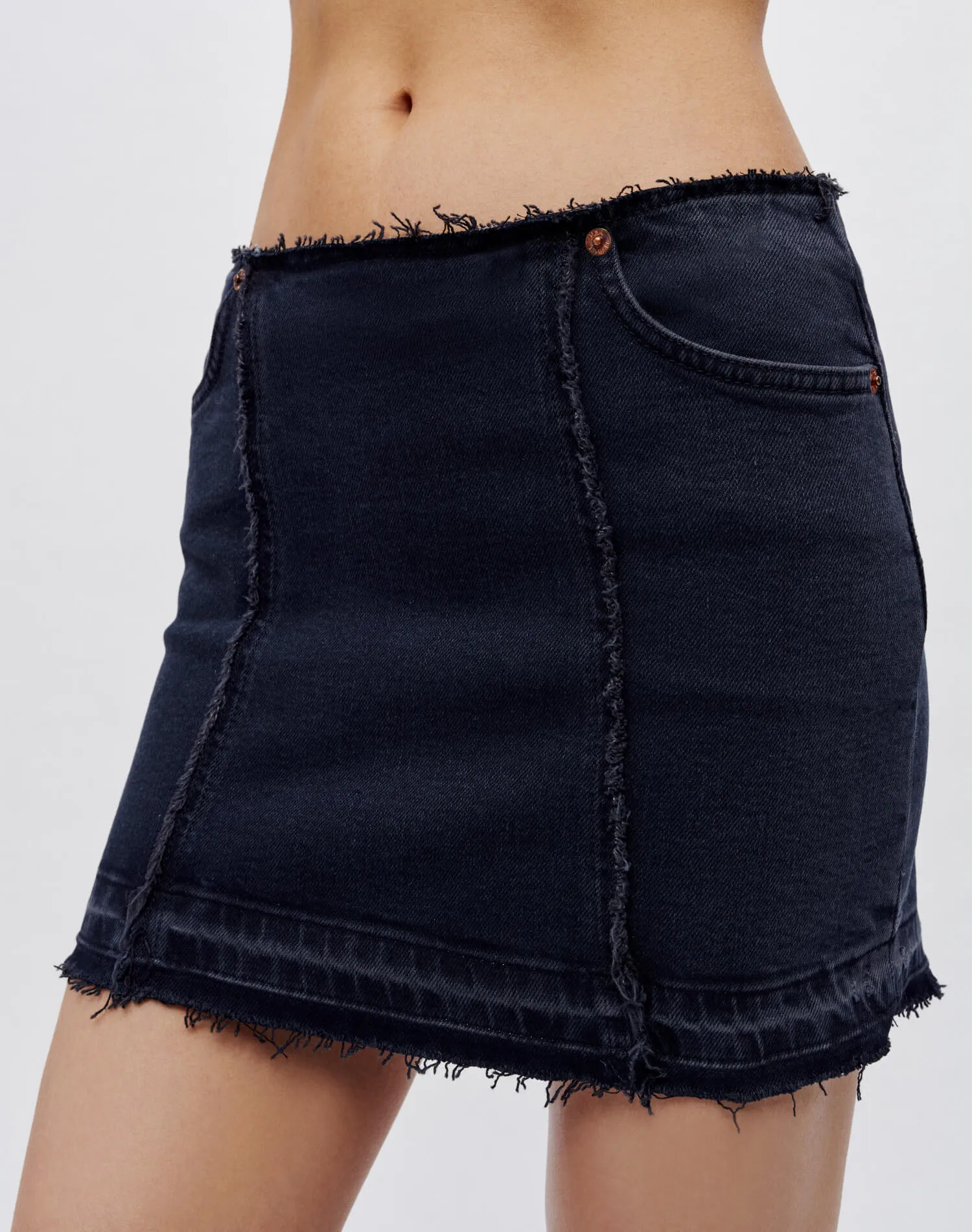 Tube Mini Skirt - Blacken Blue