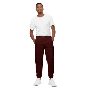 Unisex Windbreaker Pants Burgundy (Camo)