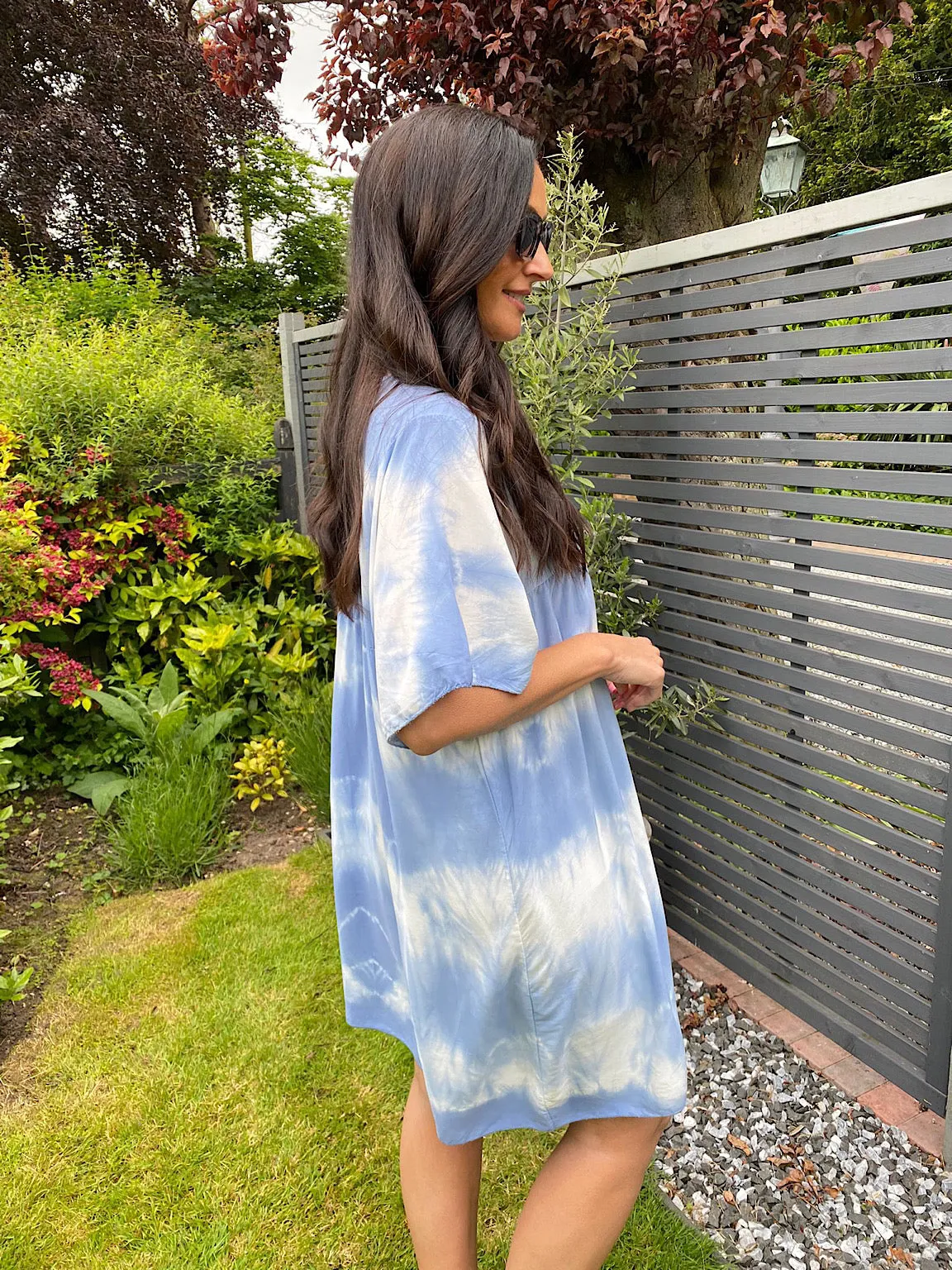 V Neck Tie Dye Tunic Darcy