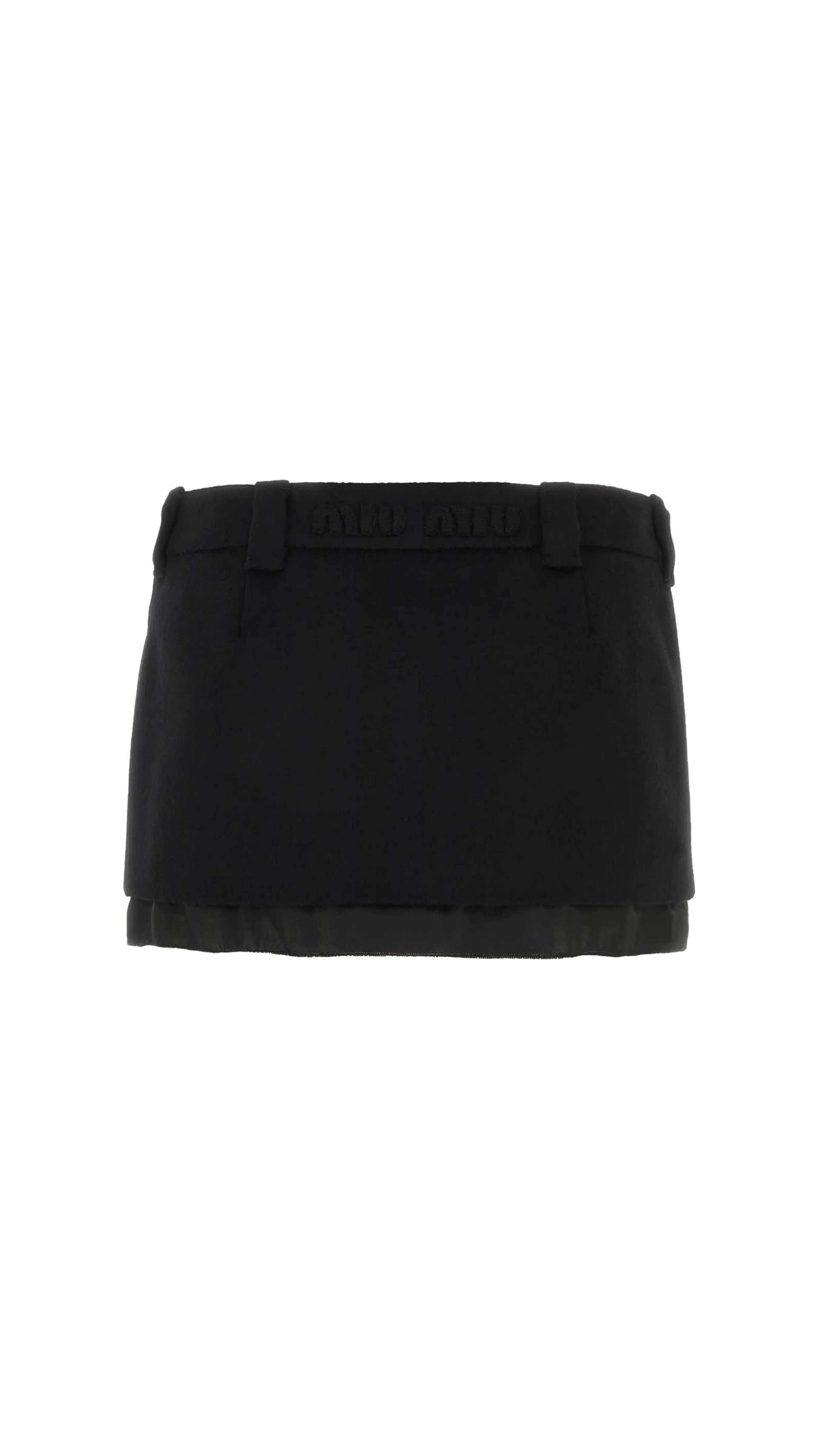 Velour Skirt - Black