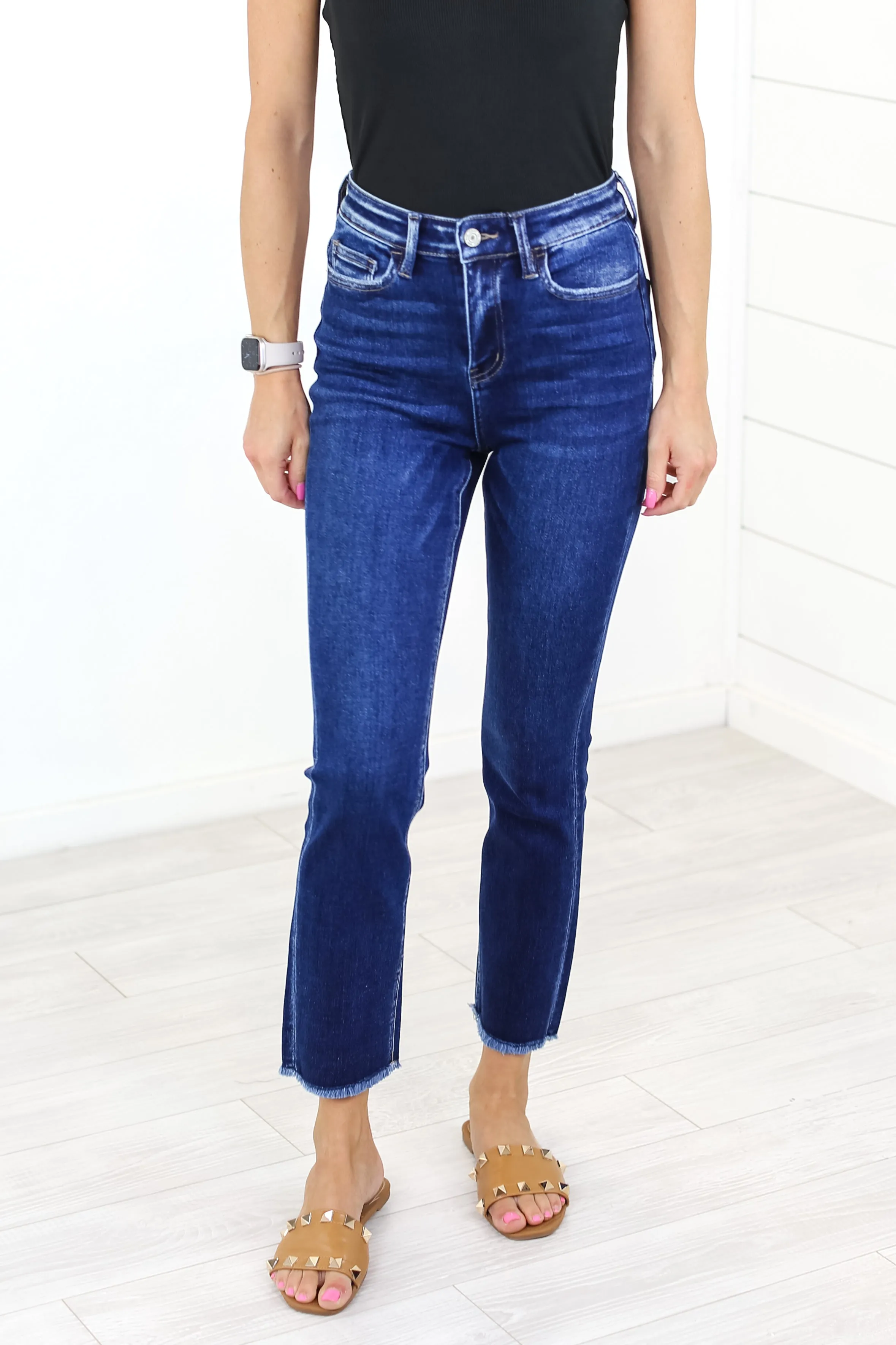 VERVET Super High Rise Straight Jean