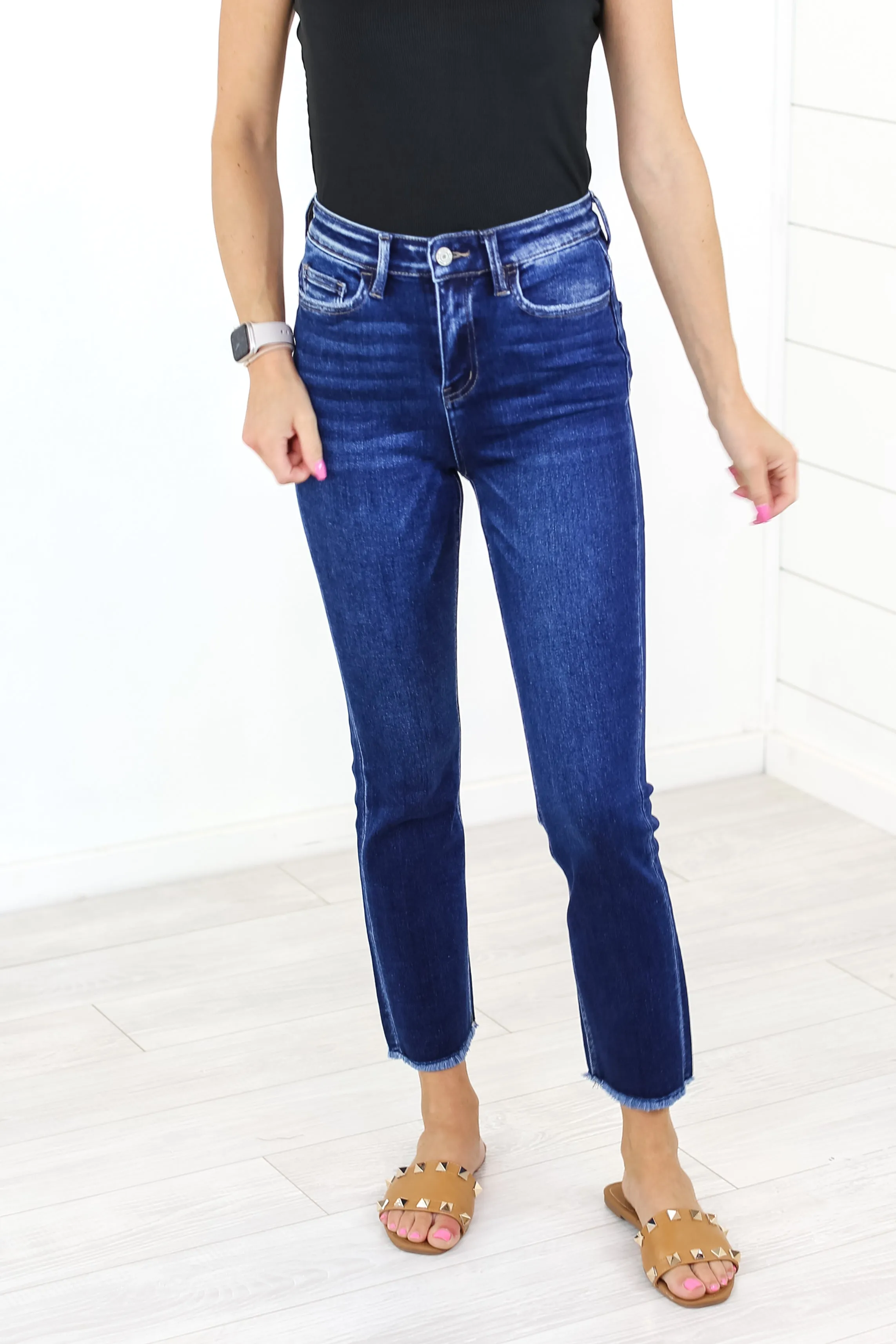 VERVET Super High Rise Straight Jean