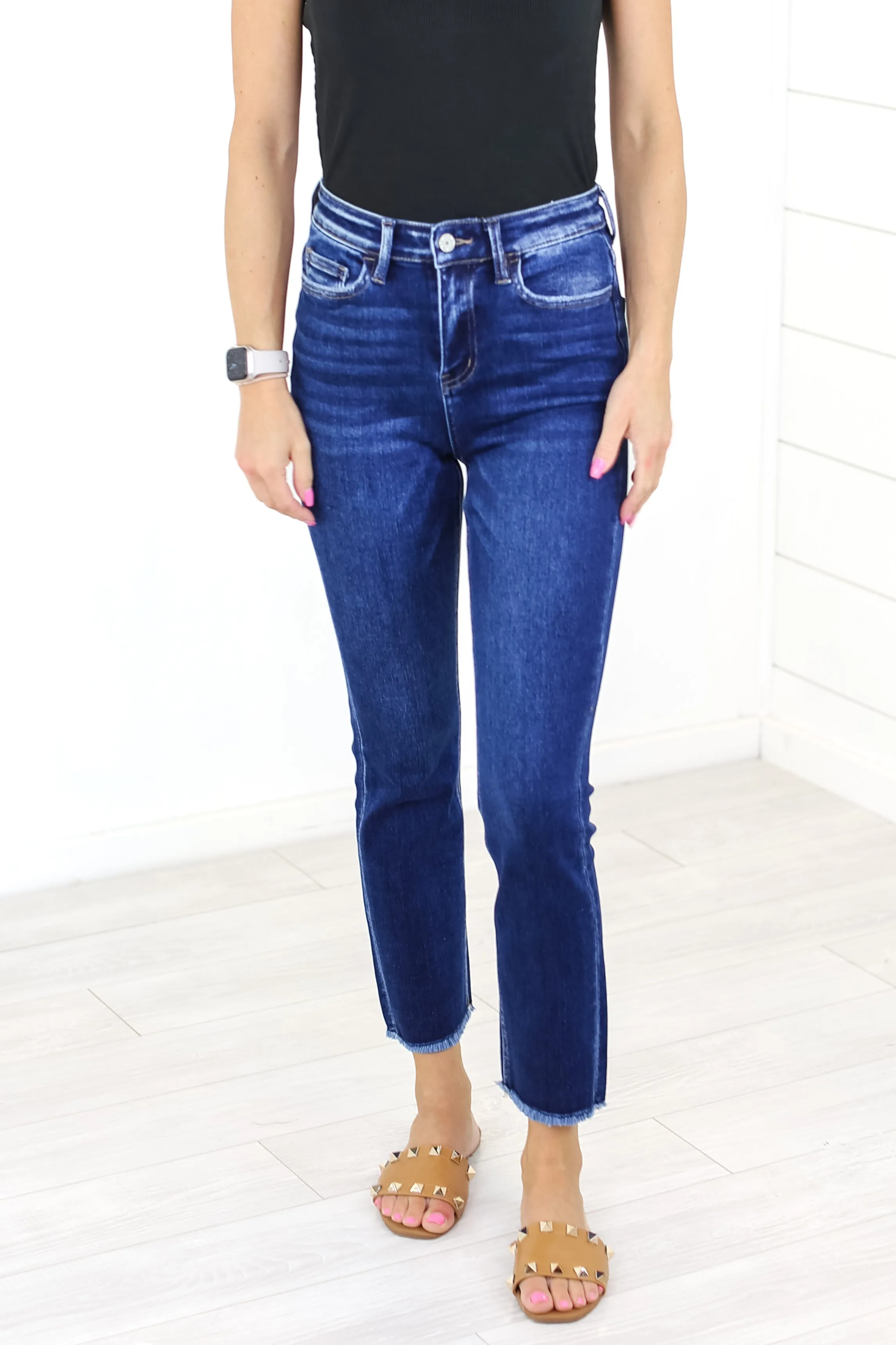 VERVET Super High Rise Straight Jean