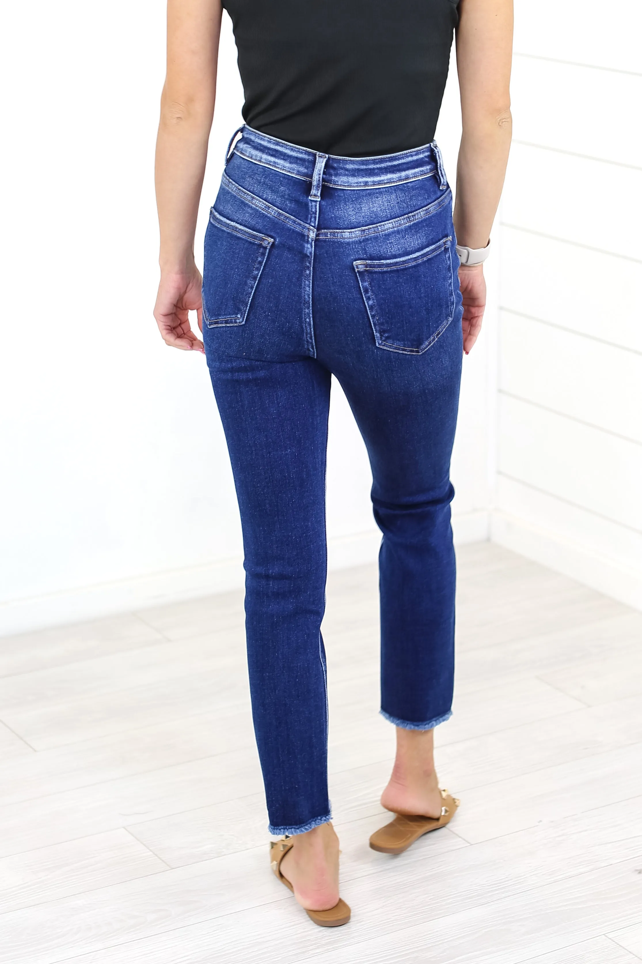 VERVET Super High Rise Straight Jean