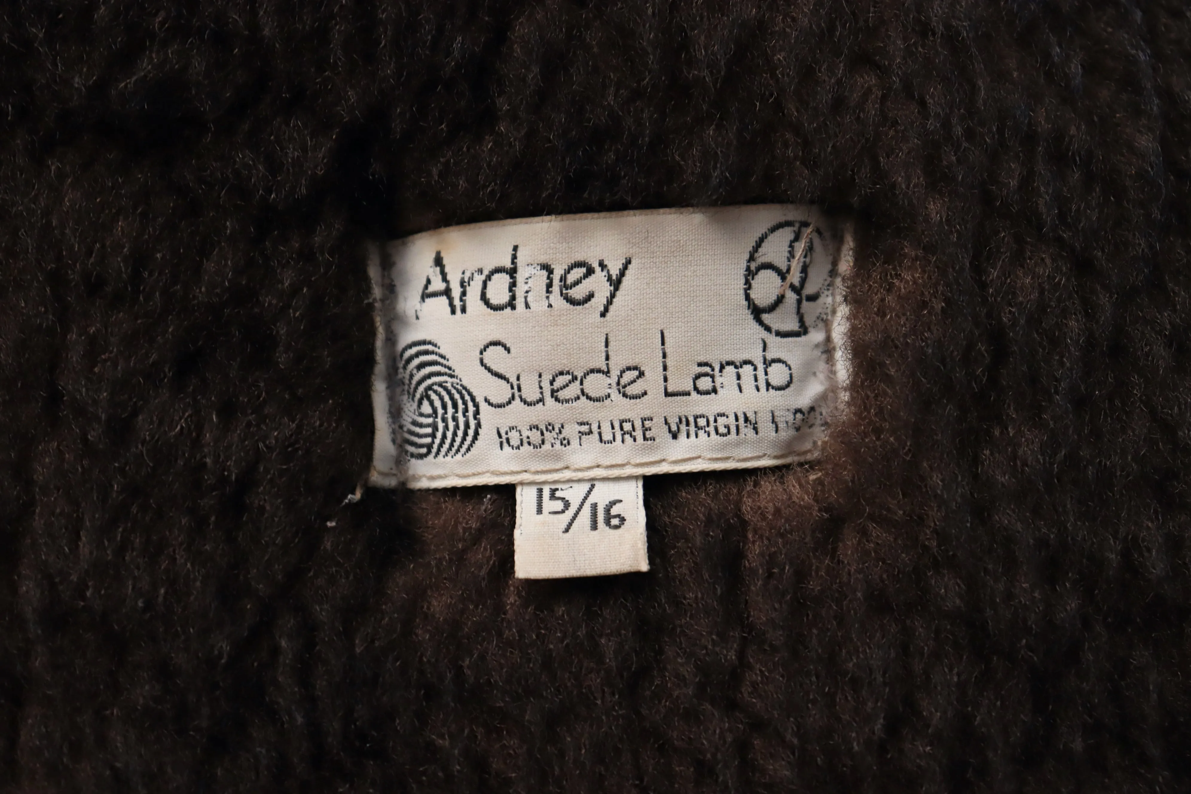 Vintage 70's ARDNEY Natural Shearling Coat