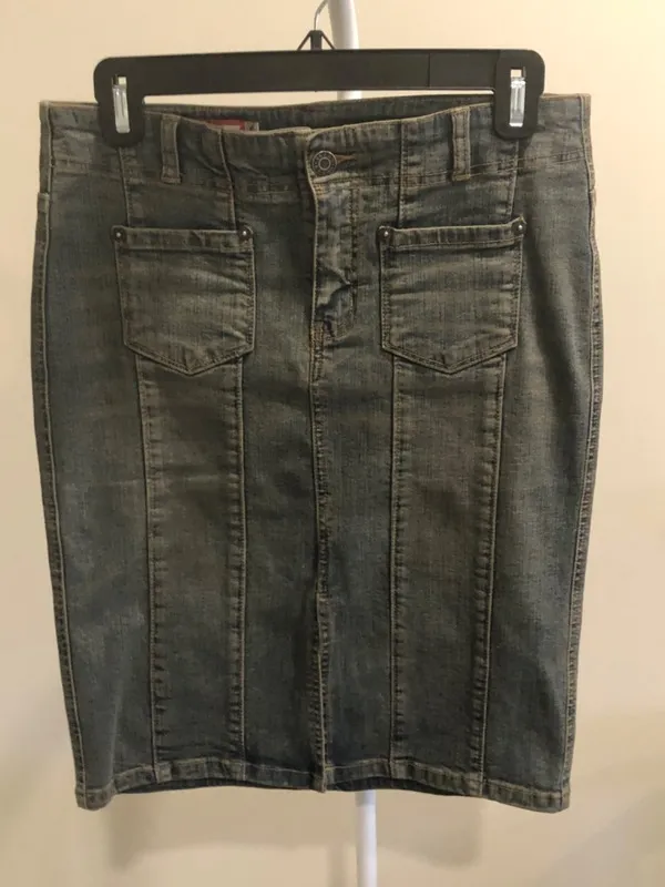 Vintage Guess Stretch Denim Skirt 