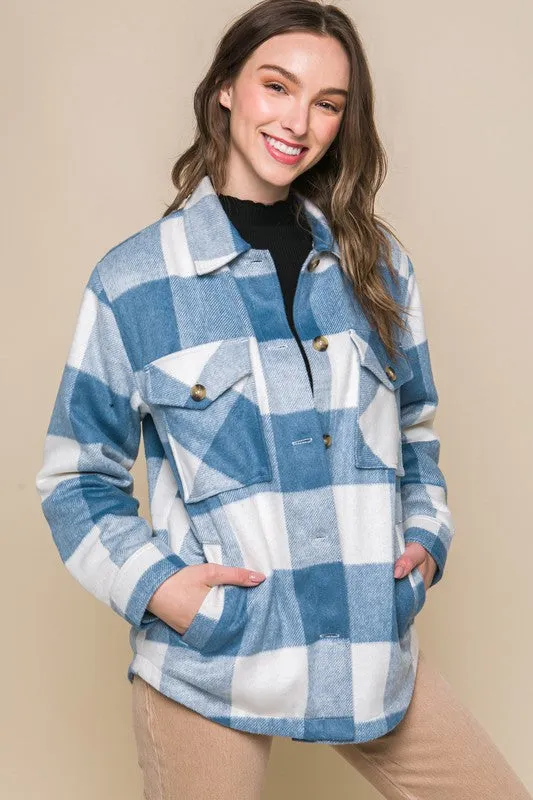 Waverly Plaid Button Down Jacket [online exclusive]