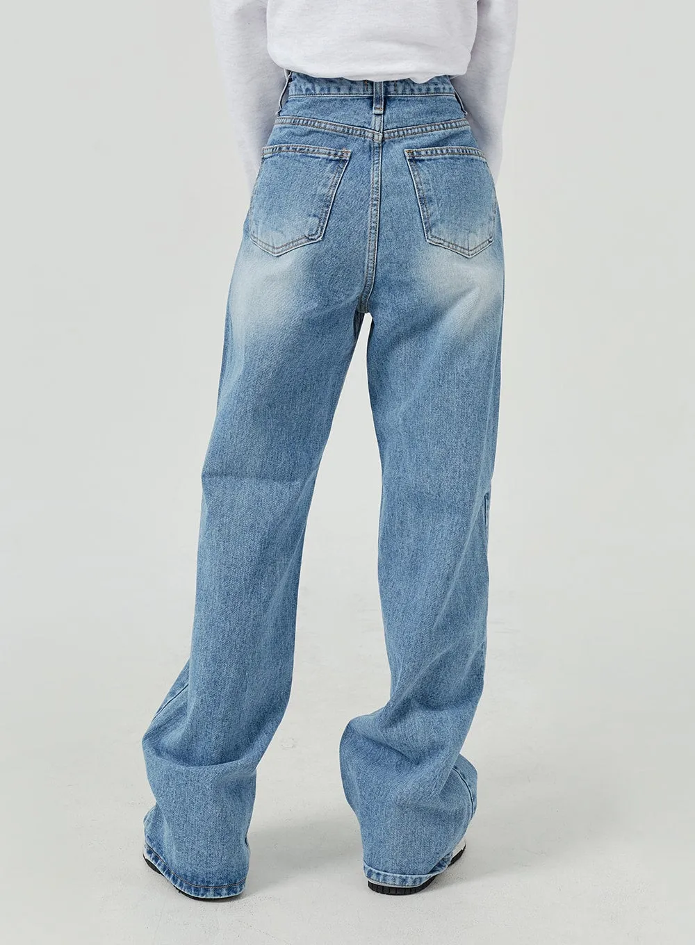 Wide Leg High Waist Jeans BM323