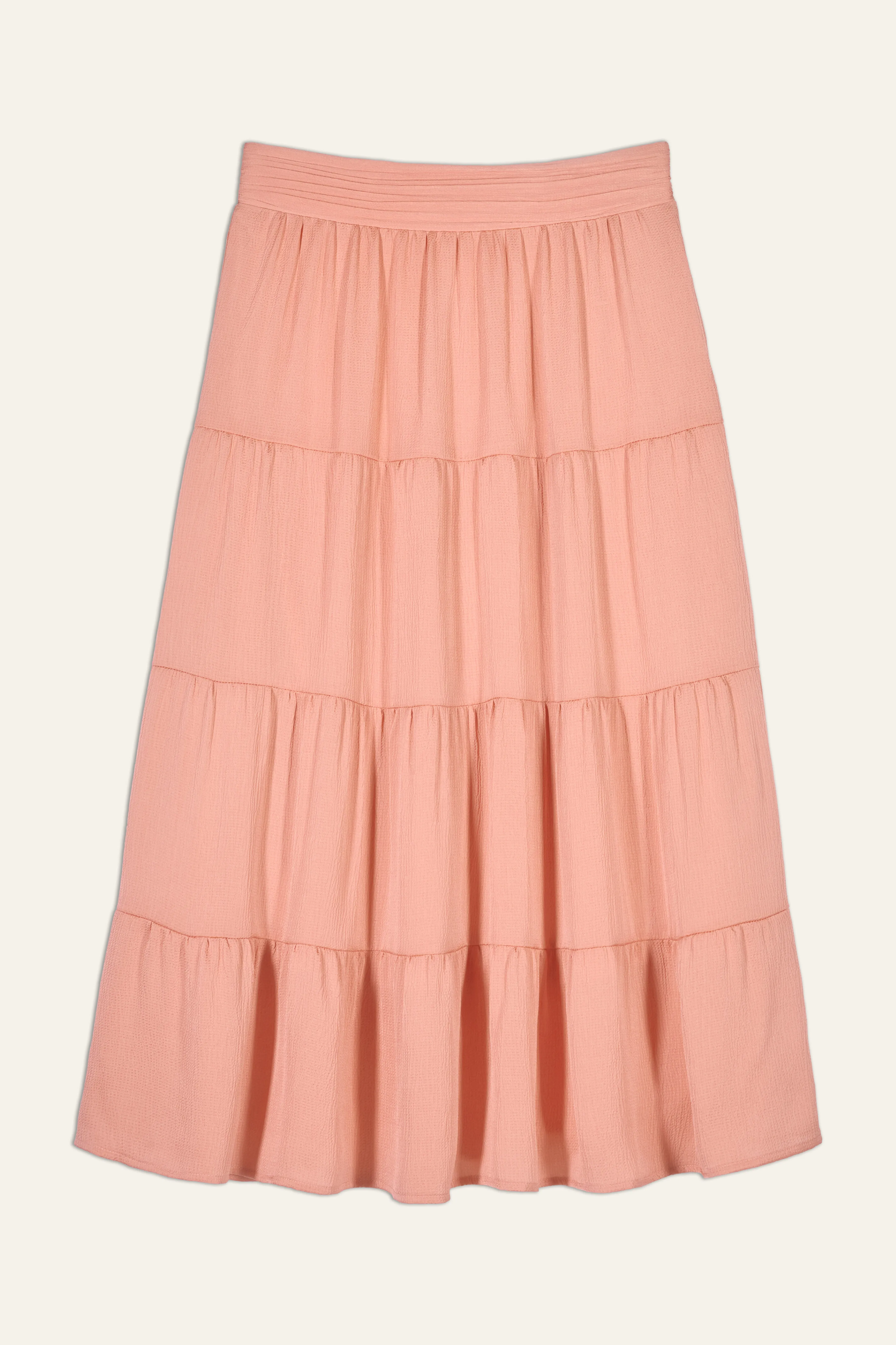 WINDY gathered midi skirt