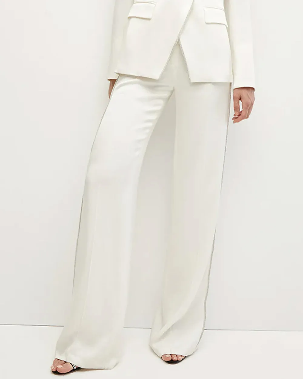 Winter White Embellished Millicent Pant