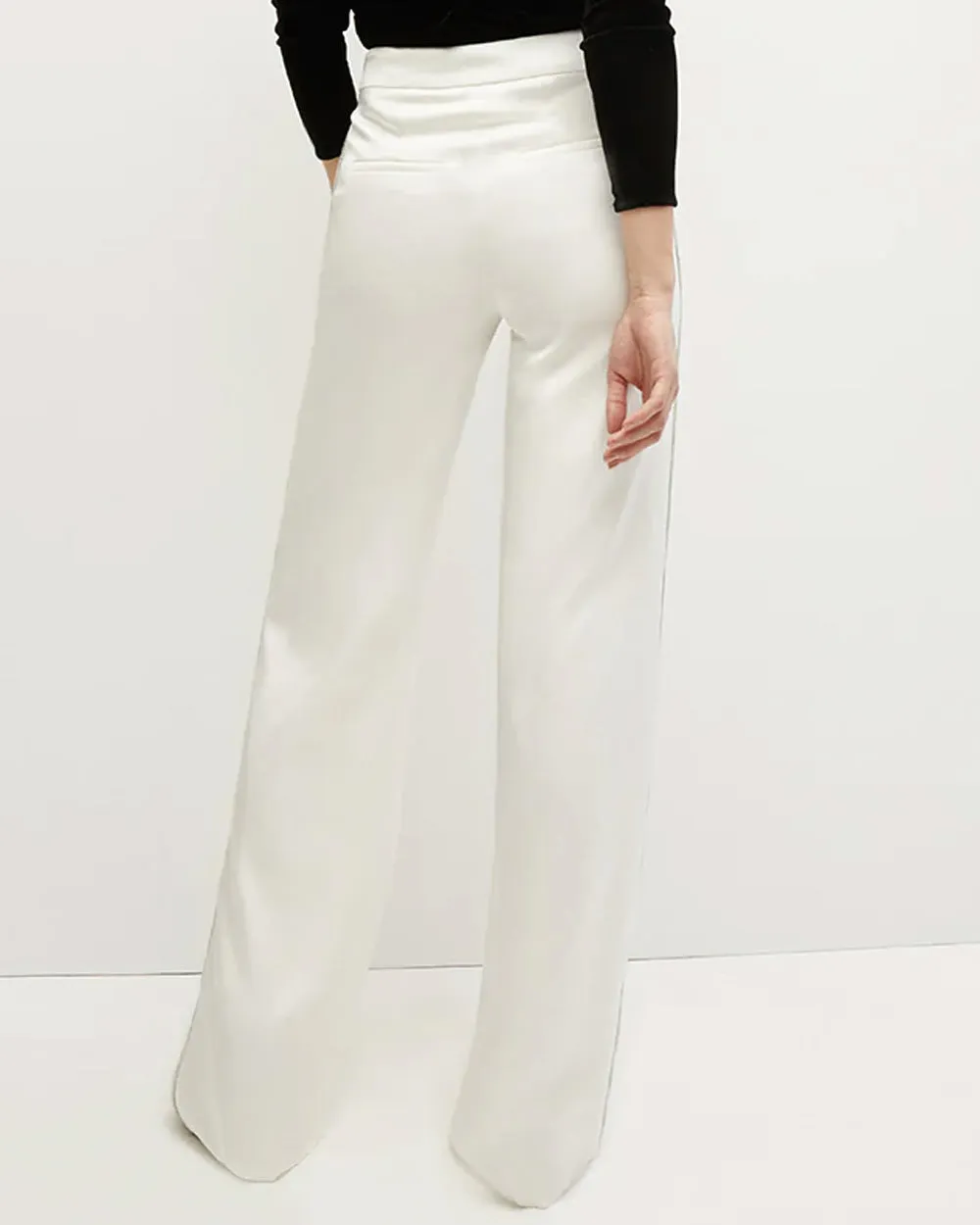 Winter White Embellished Millicent Pant