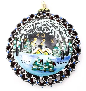 Winter Wonderland Large Cut Out Ceramic Ornament