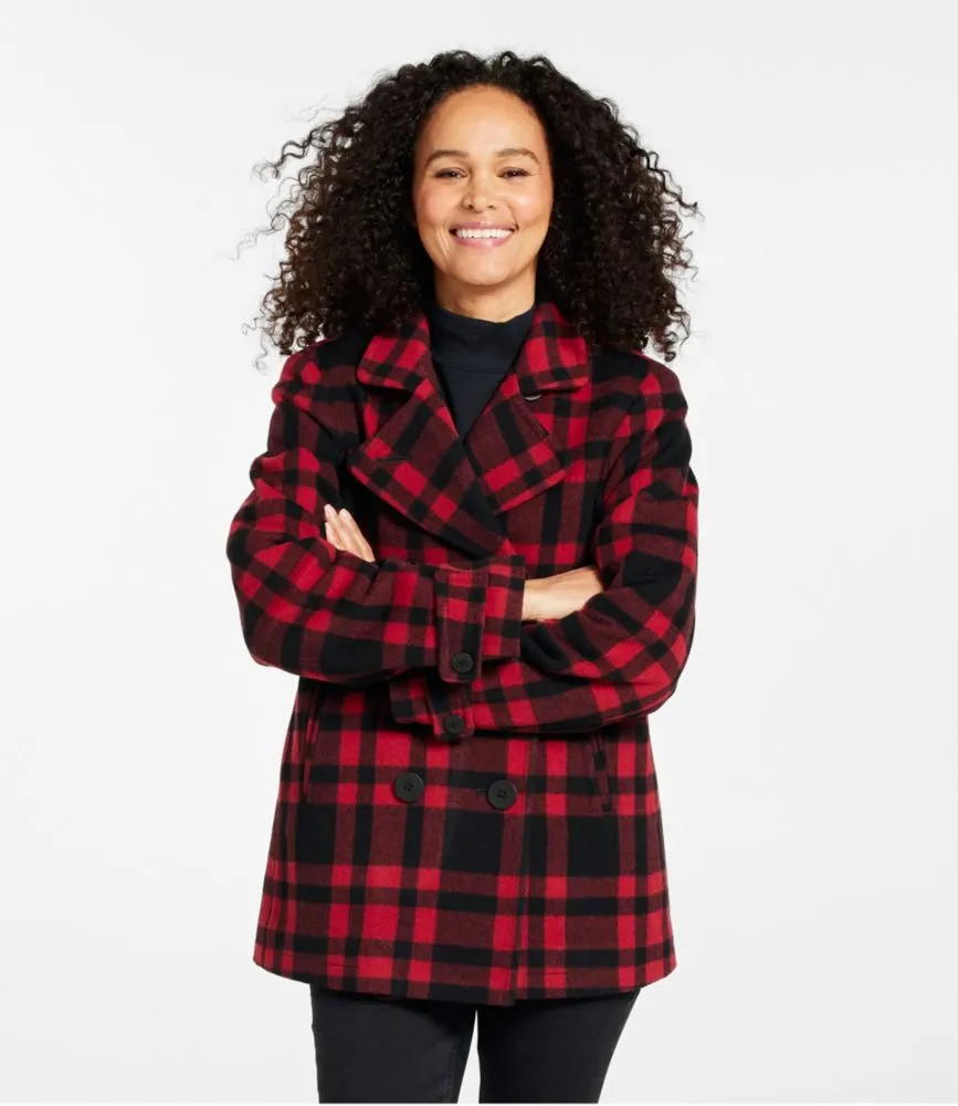 Women's Classic Lambswool Peacoat, Pattern