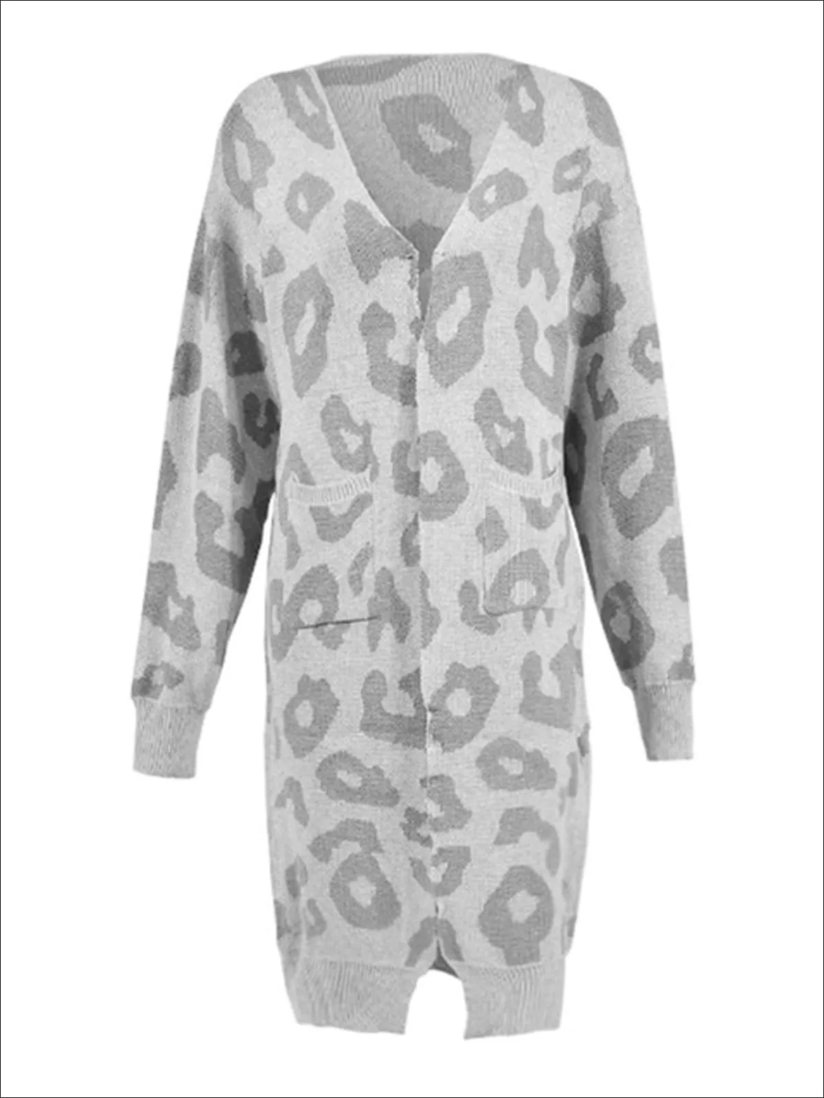 Women's Cotton Leopard Print Fall Cardigan